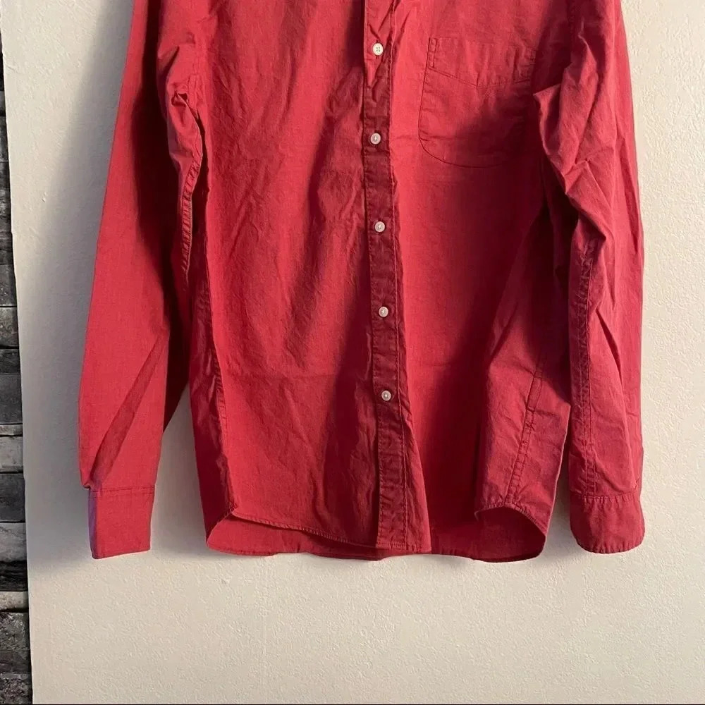 JCrew red button down  - Picture 3 of 14